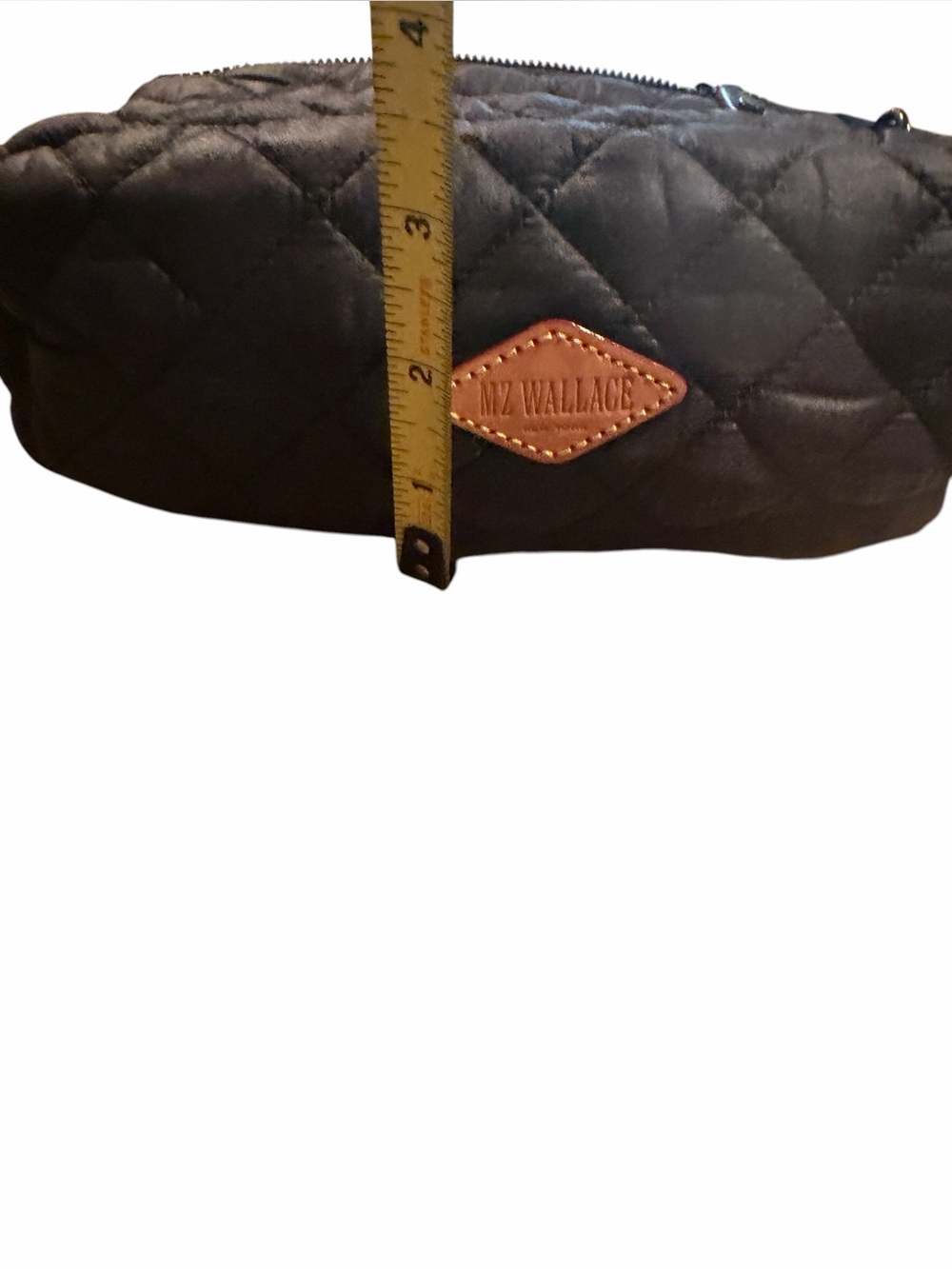 MZ Wallace Metro Scout Quilted Crossbody Bag - Black w/Red Accent Detail - Picture 9 of 9